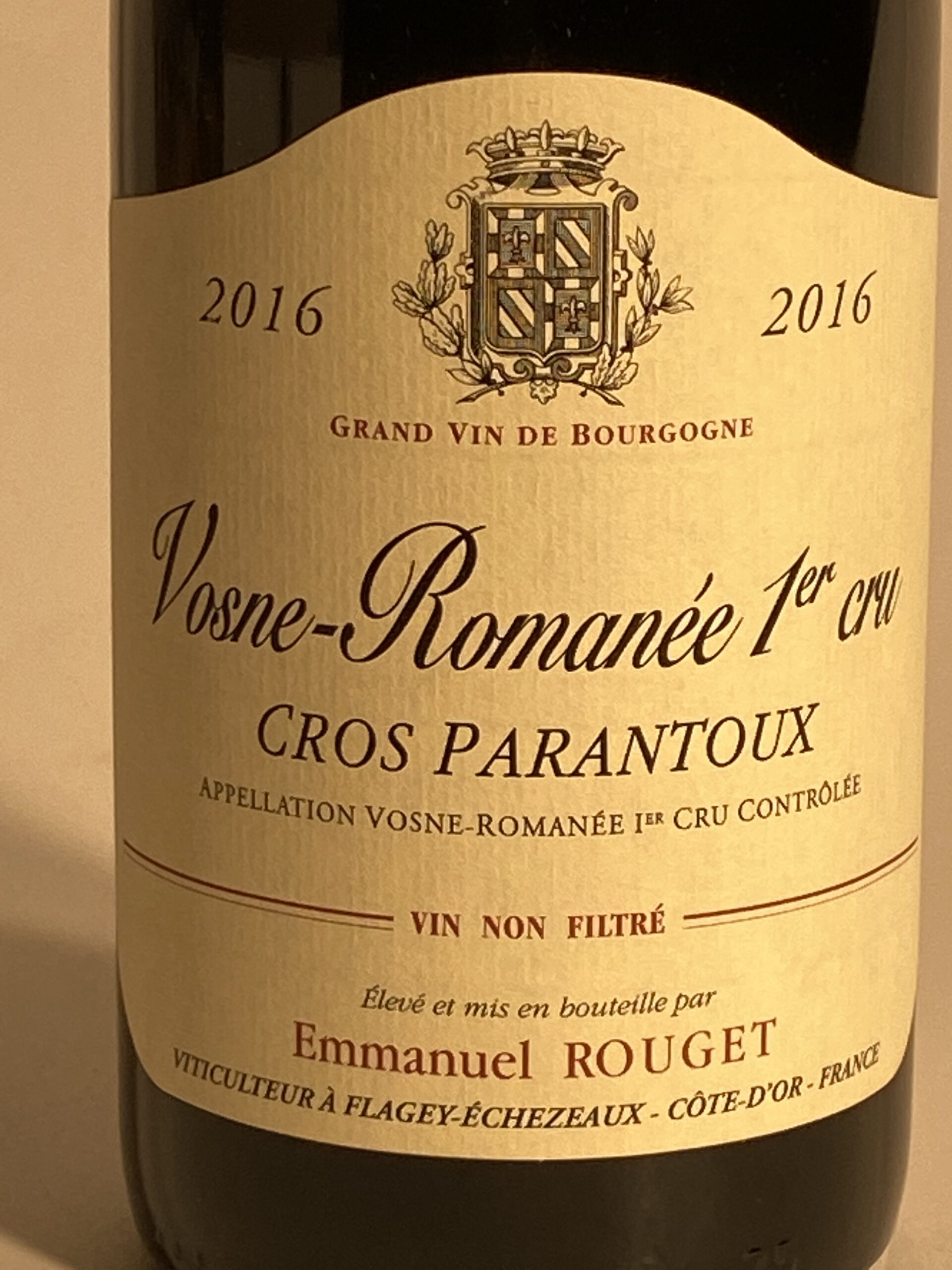 Domaine Emmanuel Rouget Vosne-Romanée 1er Cru 2016