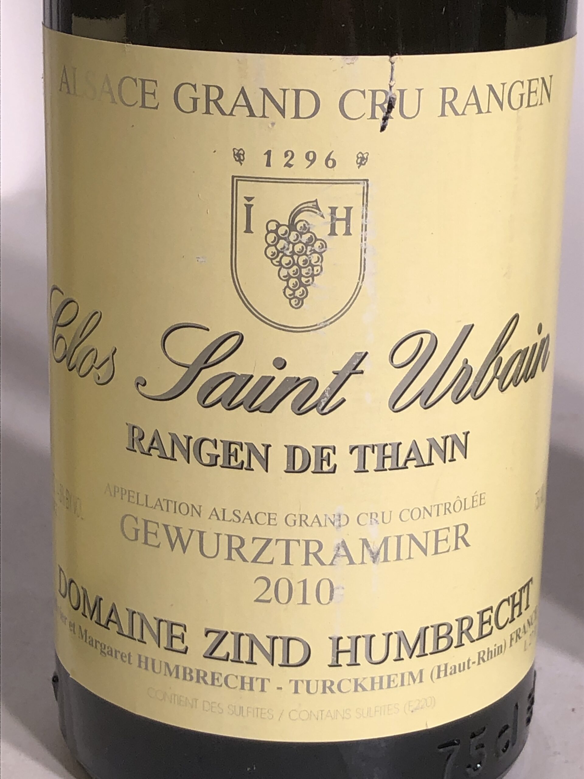 Domaine Zind-Humbrecht Rangen de Thann GC 2010